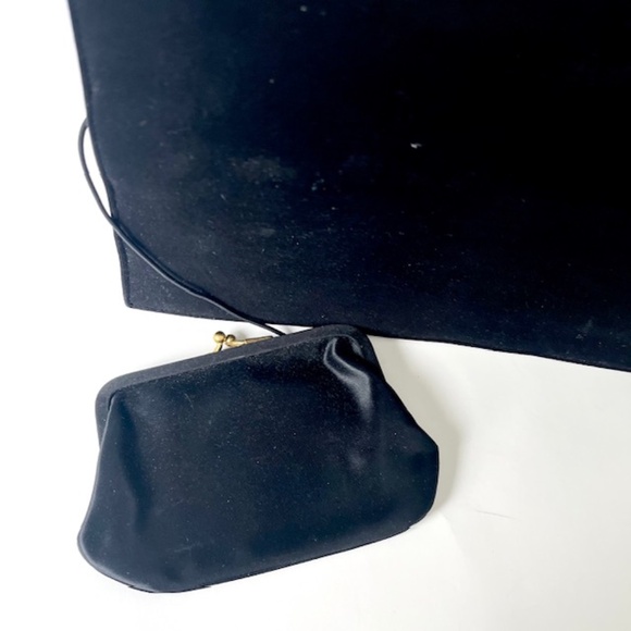 Koret Black Suede Vintage Handbag with Change Purse - Picture 5 of 10